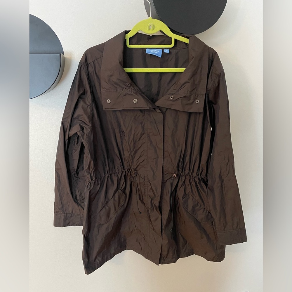 SimplyVera Vera Wang Women’s Brown Raincoat Size XL